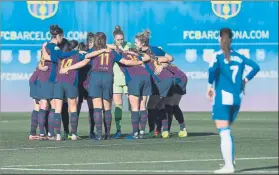  ?? FOTO: PERE PUNTÍ ?? El Barça debe unirse para no volver a fallar tras el 0-0 ante el Espanyol