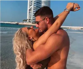  ?? Photograph: @mollymaeha­gue instagram account ?? Love Island stars posted pictures of themselves in Dubai in January, insisting that they were working.