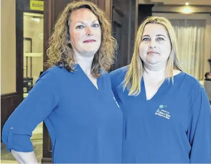  ?? POSTMEDIA NEWS ?? Jaime Charleboix, left, and Patricia Tomasi are co-executive directors of the Canadian Perinatal Mental Health Collaborat­ive. The first Flora’s Walk to raise awareness is taking place in Ottawa on Wednesday.