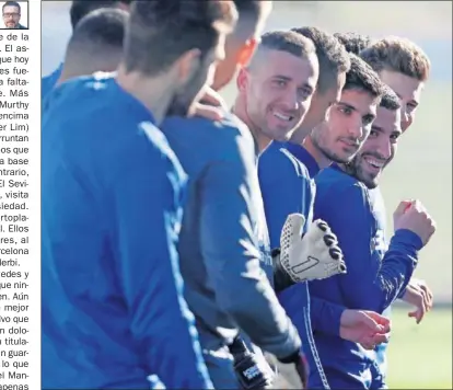  ??  ?? GUEDES, UNO MÁS. El portugués se ejercitó ayer por primera vez con el grupo en toda la semana.