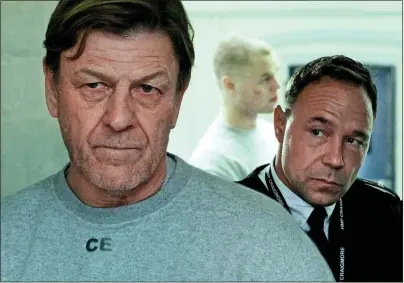  ??  ?? THE HORRIBLE TRUTH: Sean Bean, left, and Stephen Graham in the bleak, brutal new BBC jail drama Time