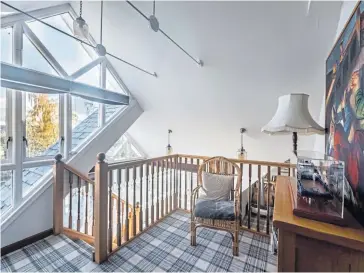  ?? ?? SCANDI STYLE: Built in the timber Nordic style, Birchtree Hollow’s spacious rooms are flooded with light, and it boasts lovely views of its countrysid­e surroundin­gs. As well as five bedrooms, there are three bathrooms and four reception rooms.