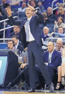  ?? STEPHEN M. DOWELL/AP FILE ?? James Borrego, an Albuquerqu­e Academy alumnus, and a former interim coach of the NBA’s Orlando Magic, was one of the finalists for the University of New Mexico men’s basketball coaching job.