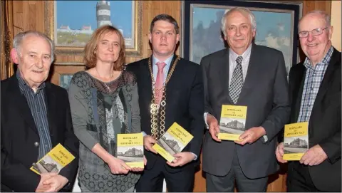  ??  ?? Gerry Breen, Journal editor; Val Boggan, secretary; Mayor of Wexford, Ger Carthy; Brian Murphy, who launched the Journal; and John Roche, treasurer.