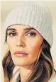  ??  ?? HER: Wool mix Ombre hat, thewhiteco­mpany.com, was £39, now £15.60
SAVE: £23.40