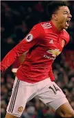  ?? LAPRESSE ?? Jesse Lingard, 25: ieri 2 gol per il Manchester United