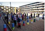  ??  ?? For people around the world, washing hands is a luxury. In Zimbabwe, clean water is often saved for daily tasks like doing dishes and flushing toilets.