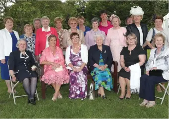  ??  ?? The Louth Guild of the ICA at Friday’s garden pary in An Grianan