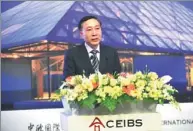  ?? PROVIDED TO CHINA DAILY ?? Li Mingjun, president of CEIBS, believes the school will cultivate more internatio­nal talent to help Chinese companies expand overseas.