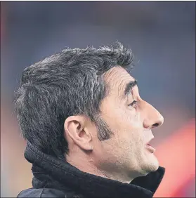  ?? FOTO: AP ?? Valverde está convencido de que el Barça obró bien alineando a Chumi en la ida