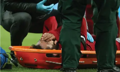  ??  ?? Mohamed Salah was taken off with suspected concussion by Liverpool against Newcastle in 2019. Photograph: Nigel Roddis/EPA