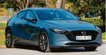  ?? Foto: Reinhold Radloff ?? Weniger ist mehr: Das Design des neuen Mazda3 kommt ohne Schnörkel aus.