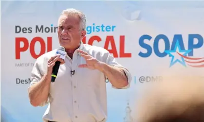  ?? ?? Robert F Kennedy Jr at the Iowa state fair in August. Photograph: Scott Morgan/Reuters