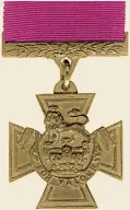  ??  ?? Victoria Cross Medal.