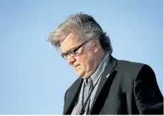  ?? THE ASSOCIATED PRESS FILES ?? Breitbart News Network announced Tuesday that former White House chief strategist is stepping down as chairman of the conservati­ve news site.