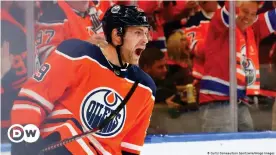  ??  ?? German ice hockey star Leon Draisaitl dreams of winning the Stanley Cip