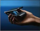  ?? MOTOROLA VIA AP ?? Motorola is bracing for the future by returning to the past as it adopts a historical flip-phone design in a smartphone with a foldable screen.