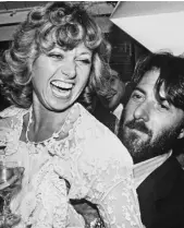  ??  ?? Flirting: With Dustin Hoffman in 1978