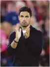  ?? (Reuters) ?? In this August 13, 2021, picture, Arsenal manager Mikel Arteta looks dejected after the loss at Brentford.