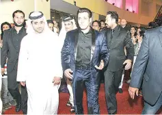  ??  ?? Salman has filmed several movies in Abu Dhabi.