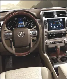  ??  ?? The Lexus interior