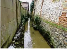  ??  ?? La mairie de Bernay renvoie les riverains du ru à leur devoir d’entretien.