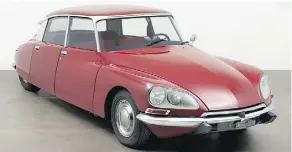  ?? MOMA ?? The 1973 Citroën DS 23 was added to MoMA’s collection in 2018.