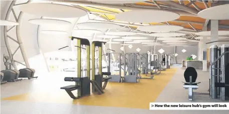  ??  ?? &gt; How the new leisure hub’s gym will look