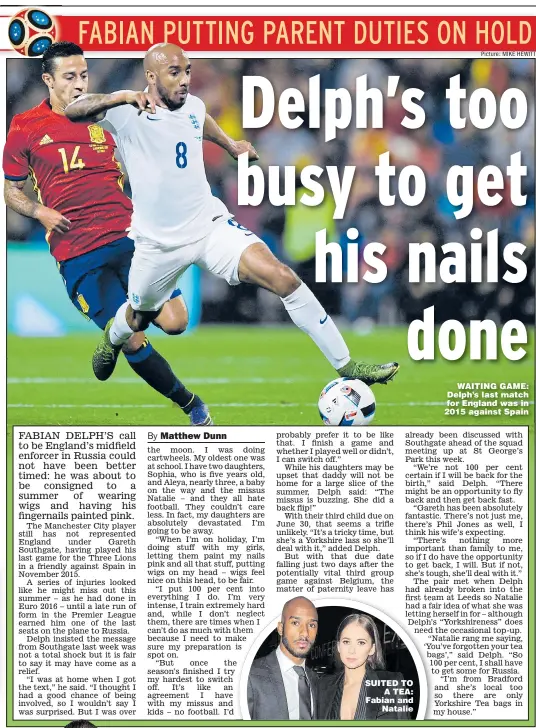  ?? Picture: MIKE HEWITT ?? WAITING GAME: Delph’s last match for England was in 2015 against Spain