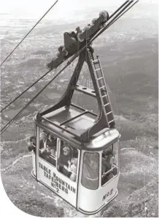  ??  ?? 48
JANUARY / FEBRUARY 2020
Below:
In 1974, the cableway introduced another round of upgrades, which included an improved cable car able to carry 28 passengers.