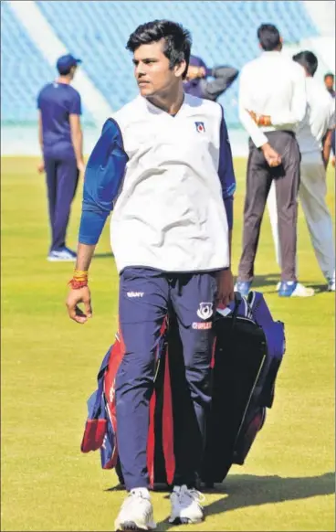  ?? HT PHOTO ?? ■
In 12 first-class matches, Garg has 867 runs at an average of 66.69. In 15 List A matches, he has 539 runs with one century.