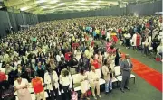  ??  ?? MASS APPEAL: More than 7 000 women, some from as far away as the UK, attended Friday night’s prayer session