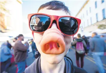  ?? PHOTOS BYRICKKINT­ZEL/THE MORNING CALL ?? Bacon lovers will have two options to get their fix this year in Easton as PA Bacon Fest is reimagined to comply with pandemic restrictio­ns.