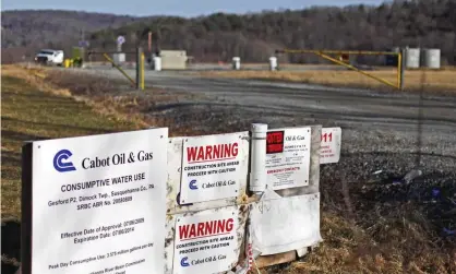  ??  ?? In the US, 110 million people are exposed to toxic chemicals in their drinking water. Photograph: Matt Rourke/AP