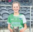  ?? ?? Congratula­tions to Galtee Gaels under 16s and Junior player Maeve Geary, as she and her Limerick under 16 panel are through to the All-Ireland Final. Best of luck from all at Galtee Gaels.