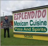  ?? DON GARDNER — THE MACOMB DAILY ?? Carl Scheppman, owner of Esplendido Mexican Cuisine, was the recipient of a “reverse fundraiser,” thanks to the student council at Shelby Junior High School.