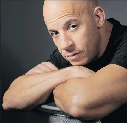  ?? — THE ASSOCIATED PRESS FILES ?? ‘This was being the producer of something that, if it didn’t work, I would lose my house,’ Vin Diesel says. ‘So everything that I had in my life was leveraged to make this movie.’