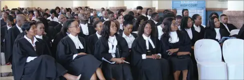  ?? PIC: KENNEDY RAMOKONE ?? Lawyers during the opening of the Legal Year