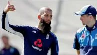  ?? Reuters ?? Moeen Ali talks to Chris Woakes while training. —