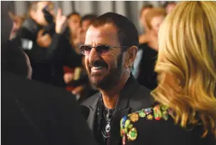  ?? (Nicholas Hunt/Getty Images for UNICEF/TNS) ?? RINGO STARR in 2018: ‘I can’t play drums to a click track because I believe that we (musicians) are not all perfect.’