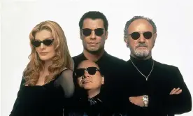  ?? Photograph: MGM/Allstar ?? ‘You only get one night’ … Rene Russo, John Travolta, Danny DeVito and Gene Hackman in the 1995 Elmore Leonard adaptation.