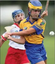  ??  ?? Annacurra’s Aisling Shannon lets rip.