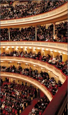  ?? Los Angeles Times/TNS/CAROLYN COLE ?? A performanc­e by The New York Pops nearly fills the main hall at historic Carnegie Hall. The main hall seats 2,804 on five levels and was extensivel­y renovated in 1986.