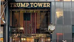  ?? WASHINGTON POST ?? Trump Tower on Fifth Avenue in Manhattan is among several of Donald Trump’s hotels and resorts that reported sharp downturns in 2020.