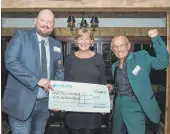  ?? ?? ROX Music and Arts celebrate their £500 donation joyously