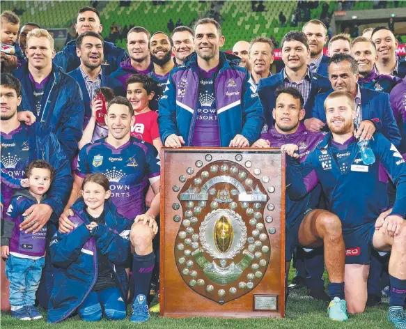  ?? Picture: GETTY IMAGES ?? Cameron Smith and the Melbourne Storm will be back in action straight away for the NRL finals, but could they do with a week off?