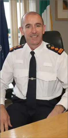  ??  ?? Chief Superinten­dent Denis Ferry who took the helm at the Wexford Division in August.