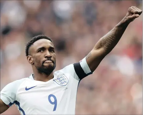  ?? PICTURE: REUTERS ?? ICE MAN: Jermain Defoe celebrates his goal for England against Lithuania during Sunday’s World Cup qualifying match at Wembley Stadium.