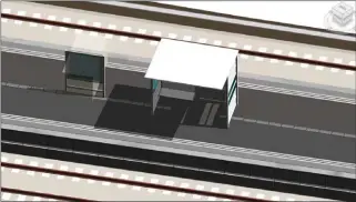  ??  ?? Bahnsteigm­odell in Revit.