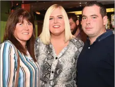  ?? Photos by Michelle Cooper Galvin ?? Kitty Flynn, Julianne Carroll and Brian McGuire at the Killorglin Reunion Charity Dance in aid of St Joseph’s Home Killorglin at St Mary and St Andrew’s Social Club, Dollis Hill, London, on Saturday.